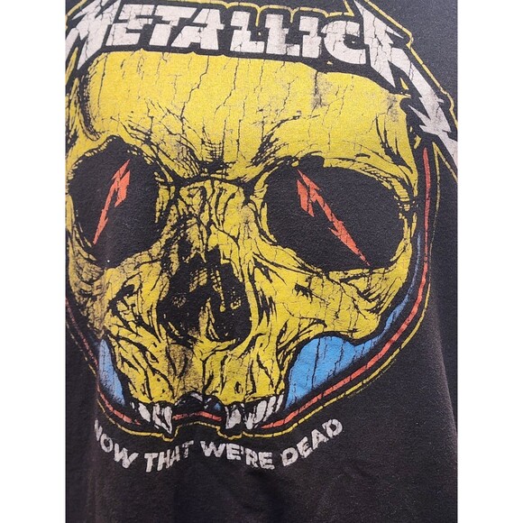 Metallica 2017 Baseball Style Tour Tee Size 2X NOW THAT WE'RE DEAD 2 Sides - Picture 2 of 7